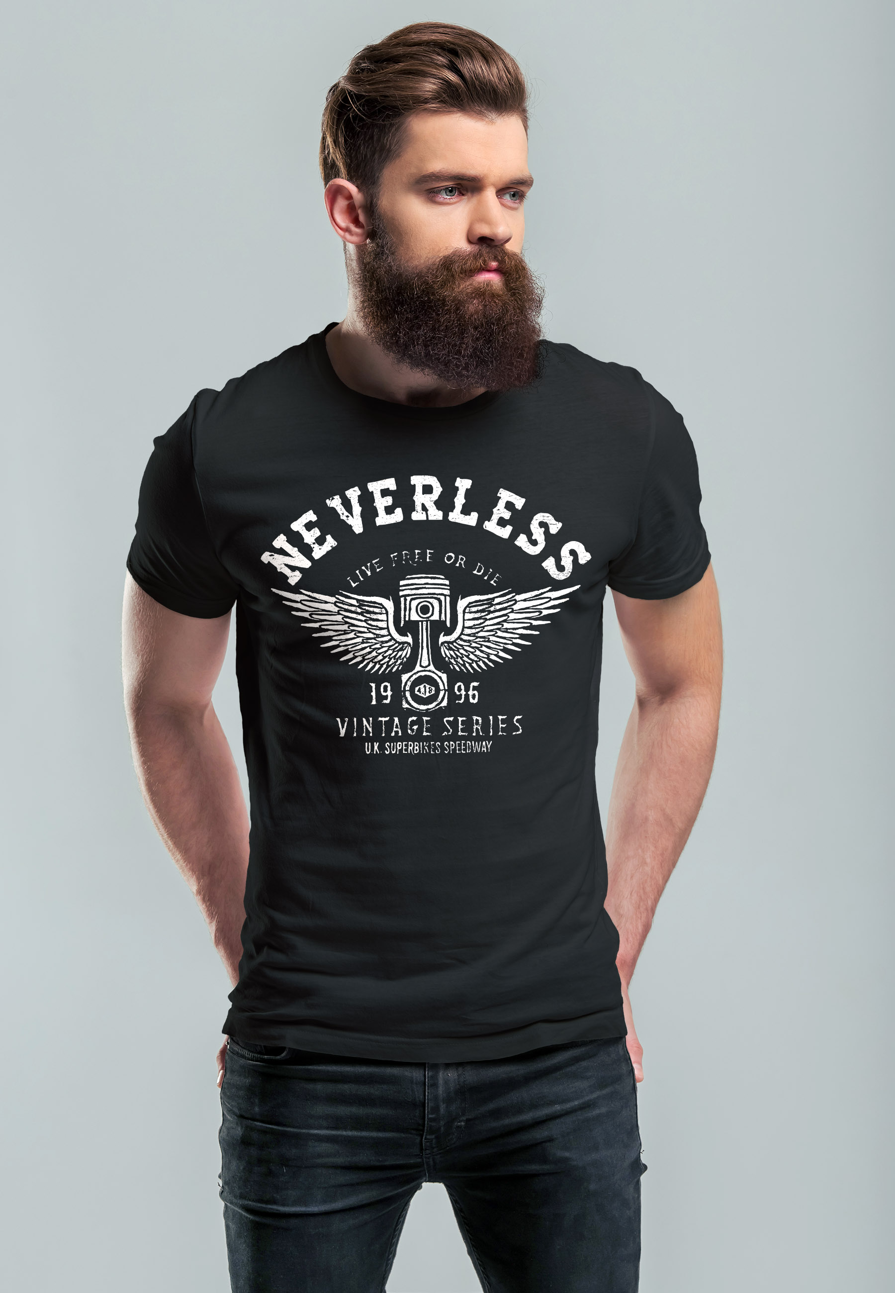 Motorrad T Shirt Herren