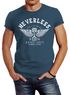 Herren T-Shirt Biker Motorrad Motorblock Engine Flügel Wings Slim Fit Neverless®preview