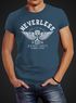 Herren T-Shirt Biker Motorrad Motorblock Engine Flügel Wings Slim Fit Neverless®preview