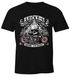 Herren T-Shirt Biker Shirt Lucky 6 Totenkopf Pik Motorrad Shopper USA Moonworks®preview