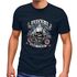 Herren T-Shirt Biker Shirt Lucky 6 Totenkopf Pik Motorrad Shopper USA Moonworks®preview