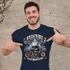 Herren T-Shirt Biker Shirt Lucky 6 Totenkopf Pik Motorrad Shopper USA Moonworks®preview