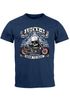 Herren T-Shirt Biker Shirt Lucky 6 Totenkopf Pik Motorrad Shopper USA Moonworks®preview