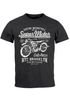 Herren T-Shirt Biker Shirt Motorrad Super Motor Retro Vintage Slim Fit Neverless®preview