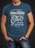 Herren T-Shirt Biker Shirt Motorrad Super Motor Retro Vintage Slim Fit Neverless®preview