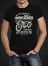 Herren T-Shirt Biker Shirt Motorrad Super Motor Retro Vintage Slim Fit Neverless®preview