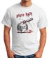 Herren T-Shirt böses Hasi Kettensäge Motiv Horror Parodie Fun-Shirt Spruch lustig Moonworks®preview