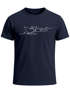 Herren T-Shirt Boot Polygon Papier-Schiff Origami Aufdruck Print Fashion Streetstyle Neverless®preview