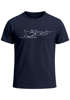 Herren T-Shirt Boot Polygon Papier-Schiff Origami Aufdruck Print Fashion Streetstyle Neverless®preview