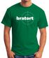 Herren T-Shirt bratort Fun-Shirt Motiv Shirt Parodie Grillen BBQ Barbecue Koch Sommer Foodie Küche Moonworks®preview