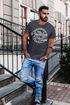 Herren T-Shirt Brooklyn Race Motorcycle Vintage Watercolor Slim Fit Neverless®preview