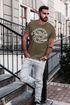 Herren T-Shirt Brooklyn Race Motorcycle Vintage Watercolor Slim Fit Neverless®preview