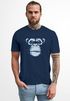 Herren T-Shirt Brustprint Affe Motiv Digital-Art Aufdruck Printshirt Fashion Streetstyle Neverless®preview