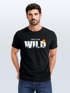 Herren T-Shirt Brustprint Bedruckt Into the Wild Schriftzug Outdoor Fashion Streetstyle Grafik-Shirt Neverless®preview