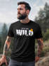 Herren T-Shirt Brustprint Bedruckt Into the Wild Schriftzug Outdoor Fashion Streetstyle Grafik-Shirt Neverless®preview