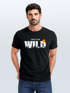 Herren T-Shirt Brustprint Bedruckt Into the Wild Schriftzug Outdoor Fashion Streetstyle Grafik-Shirt Neverless®preview