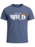 Herren T-Shirt Brustprint Bedruckt Into the Wild Schriftzug Outdoor Fashion Streetstyle Grafik-Shirt Neverless®preview