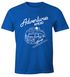 Herren T-Shirt Bus Retro Abenteuer Adventures Ahead Moonworks®preview