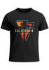 Herren T-Shirt California Los Angeles Surfing Motiv Sommer Fashion USA Streetstyle Print Aufdruck Neverless®preview