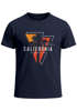 Herren T-Shirt California Los Angeles Surfing Motiv Sommer Fashion USA Streetstyle Print Aufdruck Neverless®preview