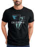 Herren T-Shirt California Los Angeles Surfing Motiv Sommer Fashion USA Streetstyle Print Aufdruck Neverless®preview