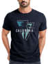 Herren T-Shirt California Los Angeles Surfing Motiv Sommer Fashion USA Streetstyle Print Aufdruck Neverless®preview