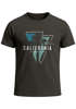 Herren T-Shirt California Los Angeles Surfing Motiv Sommer Fashion USA Streetstyle Print Aufdruck Neverless®preview
