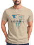 Herren T-Shirt California Los Angeles Surfing Motiv Sommer Fashion USA Streetstyle Print Aufdruck Neverless®preview