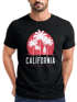 Herren T-Shirt California Palmen Santa Monica Beach Sommer Sonne Fashion Streetstyle Neverless®preview