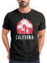 Herren T-Shirt California Palmen Santa Monica Beach Sommer Sonne Fashion Streetstyle Neverless®preview