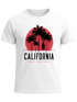 Herren T-Shirt California Palmen Santa Monica Beach Sommer Sonne Fashion Streetstyle Neverless®preview
