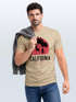 Herren T-Shirt California Palmen Santa Monica Beach Sommer Sonne Fashion Streetstyle Neverless®preview