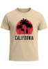 Herren T-Shirt California Palmen Santa Monica Beach Sommer Sonne Fashion Streetstyle Neverless®preview