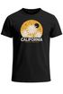 Herren T-Shirt California Printshirt Sommer | Grafikshirt mit Palmen Print | Vintage Style Urlaub Freizeit Fashion Neverless®preview