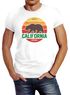 Herren T-Shirt California Retro Kalifornien Bär Summer Slim Fit Baumwolle Neverless®preview