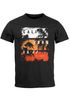 Herren T-Shirt California Schriftzug Palmen Printshirt Aufdruck Fashion Streetstyle Neverless® preview