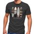 Herren T-Shirt California Surf Paradise Surfboards Grafik Foto Print Kalifornien USA Amerika Sommer Fashion Streetstyle Neverless®preview