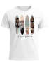 Herren T-Shirt California Surf Paradise Surfboards Grafik Foto Print Kalifornien USA Amerika Sommer Fashion Streetstyle Neverless®preview