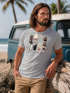 Herren T-Shirt California Surf Paradise Surfboards Grafik Foto Print Kalifornien USA Amerika Sommer Fashion Streetstyle Neverless®preview