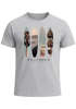 Herren T-Shirt California Surf Paradise Surfboards Grafik Foto Print Kalifornien USA Amerika Sommer Fashion Streetstyle Neverless®preview