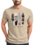 Herren T-Shirt California Surf Paradise Surfboards Grafik Foto Print Kalifornien USA Amerika Sommer Fashion Streetstyle Neverless®preview