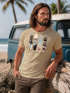 Herren T-Shirt California Surf Paradise Surfboards Grafik Foto Print Kalifornien USA Amerika Sommer Fashion Streetstyle Neverless®preview