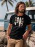Herren T-Shirt California Surf Paradise Surfboards Grafik Foto Print Kalifornien USA Amerika Sommer Fashion Streetstyle Neverless®preview
