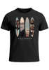 Herren T-Shirt California Surf Paradise Surfboards Grafik Foto Print Kalifornien USA Amerika Sommer Fashion Streetstyle Neverless®preview