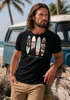 Herren T-Shirt California Surf Paradise Surfboards Grafik Foto Print Kalifornien USA Amerika Sommer Fashion Streetstyle Neverless®preview