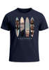Herren T-Shirt California Surf Paradise Surfboards Grafik Foto Print Kalifornien USA Amerika Sommer Fashion Streetstyle Neverless®preview