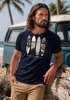 Herren T-Shirt California Surf Paradise Surfboards Grafik Foto Print Kalifornien USA Amerika Sommer Fashion Streetstyle Neverless®preview