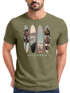 Herren T-Shirt California Surf Paradise Surfboards Grafik Foto Print Kalifornien USA Amerika Sommer Fashion Streetstyle Neverless®preview