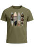 Herren T-Shirt California Surf Paradise Surfboards Grafik Foto Print Kalifornien USA Amerika Sommer Fashion Streetstyle Neverless®preview