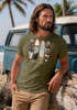 Herren T-Shirt California Surf Paradise Surfboards Grafik Foto Print Kalifornien USA Amerika Sommer Fashion Streetstyle Neverless®preview